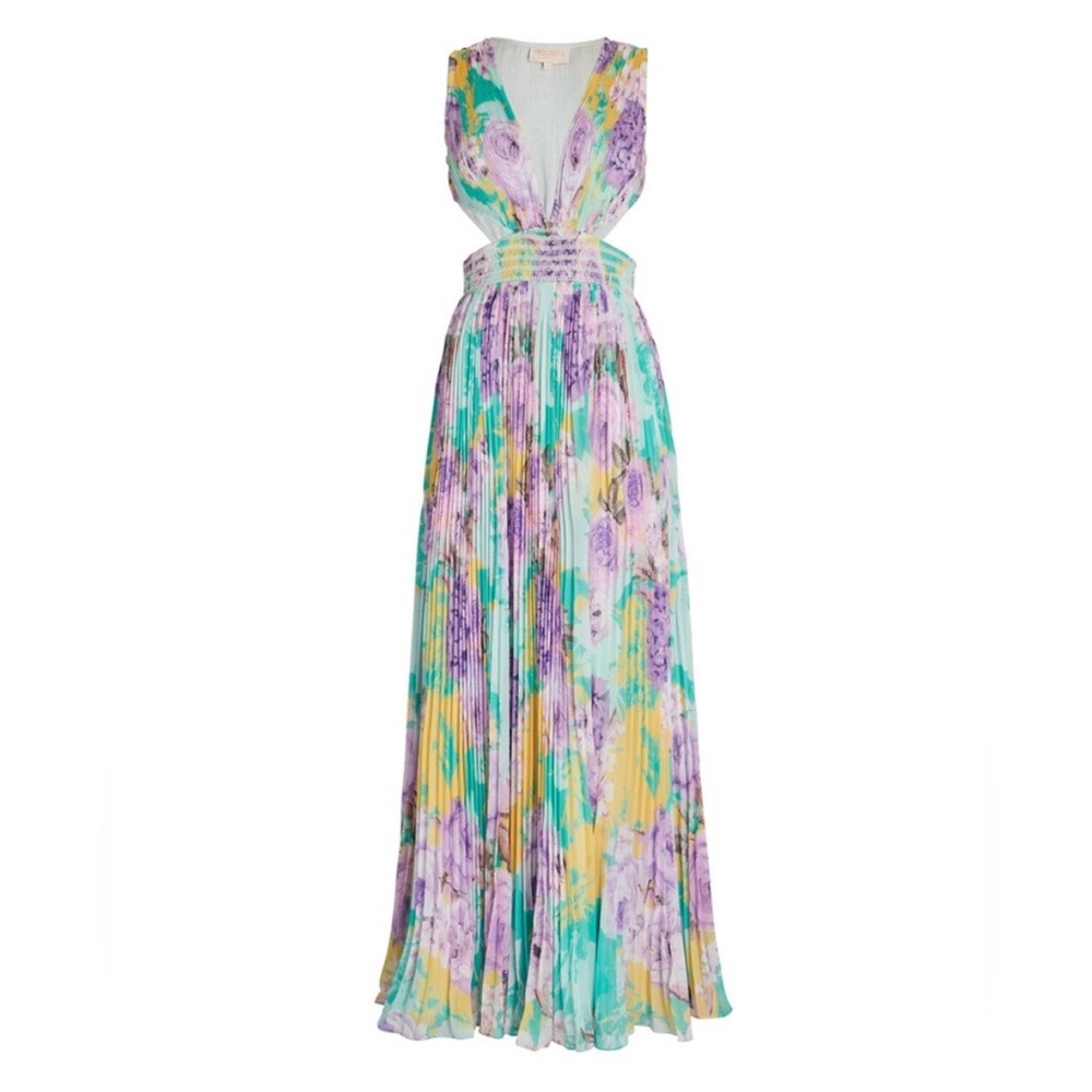 NWT Size Medium Rococo Sand Multicolor Floral Maxi Dress fits like size 6 Small